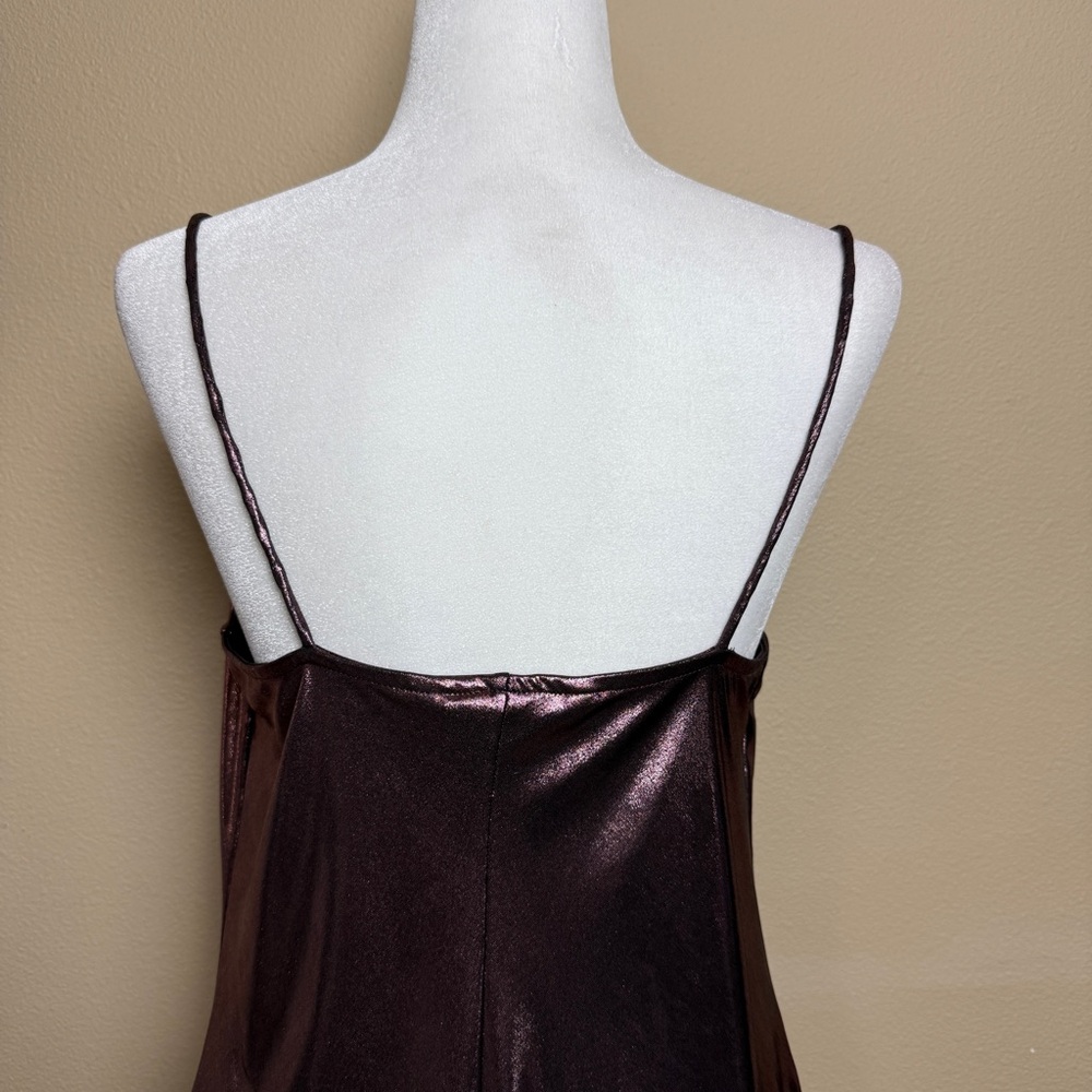 Zara Metallic Draped Cowl Neck Camisole, Small - Picture 6 of 8